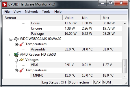 CPUID HWMonitor Pro 1.44 + Portable