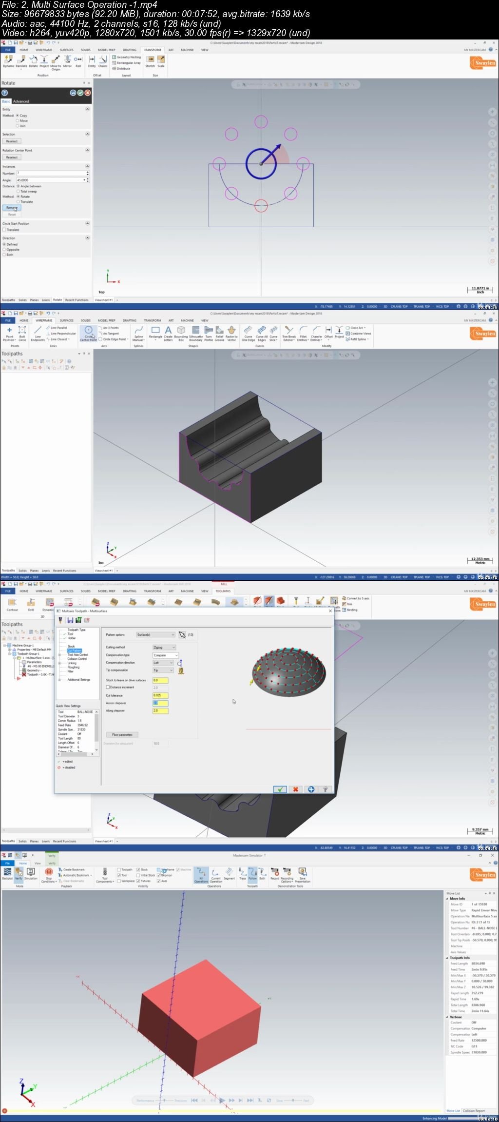 MasterCAM Multi-Axis Programming