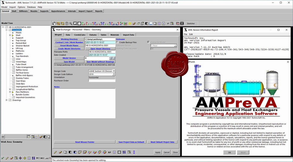 TechnoSoft AMPreVA ME+FEA v10.7.6