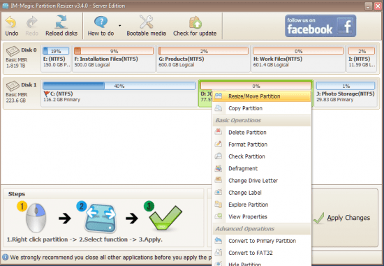 IM-Magic Partition Resizer 3.7.2