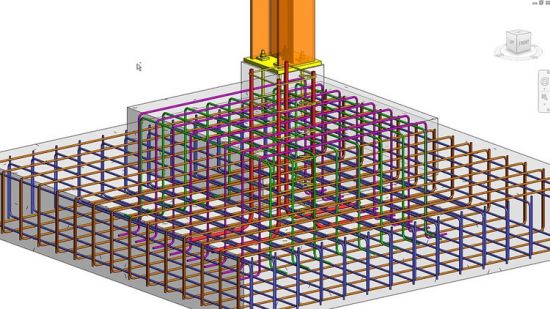 Revit structural drawing of 15 stories residential building