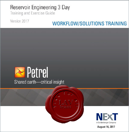 Petrel Reservoir Engineering - 3 Day Course