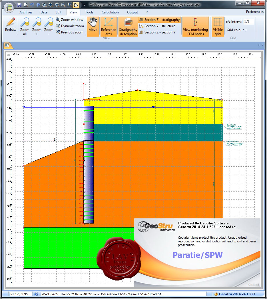 GeoStru Paratie / SPW (sheet pile wall design) v2014.24.1.527