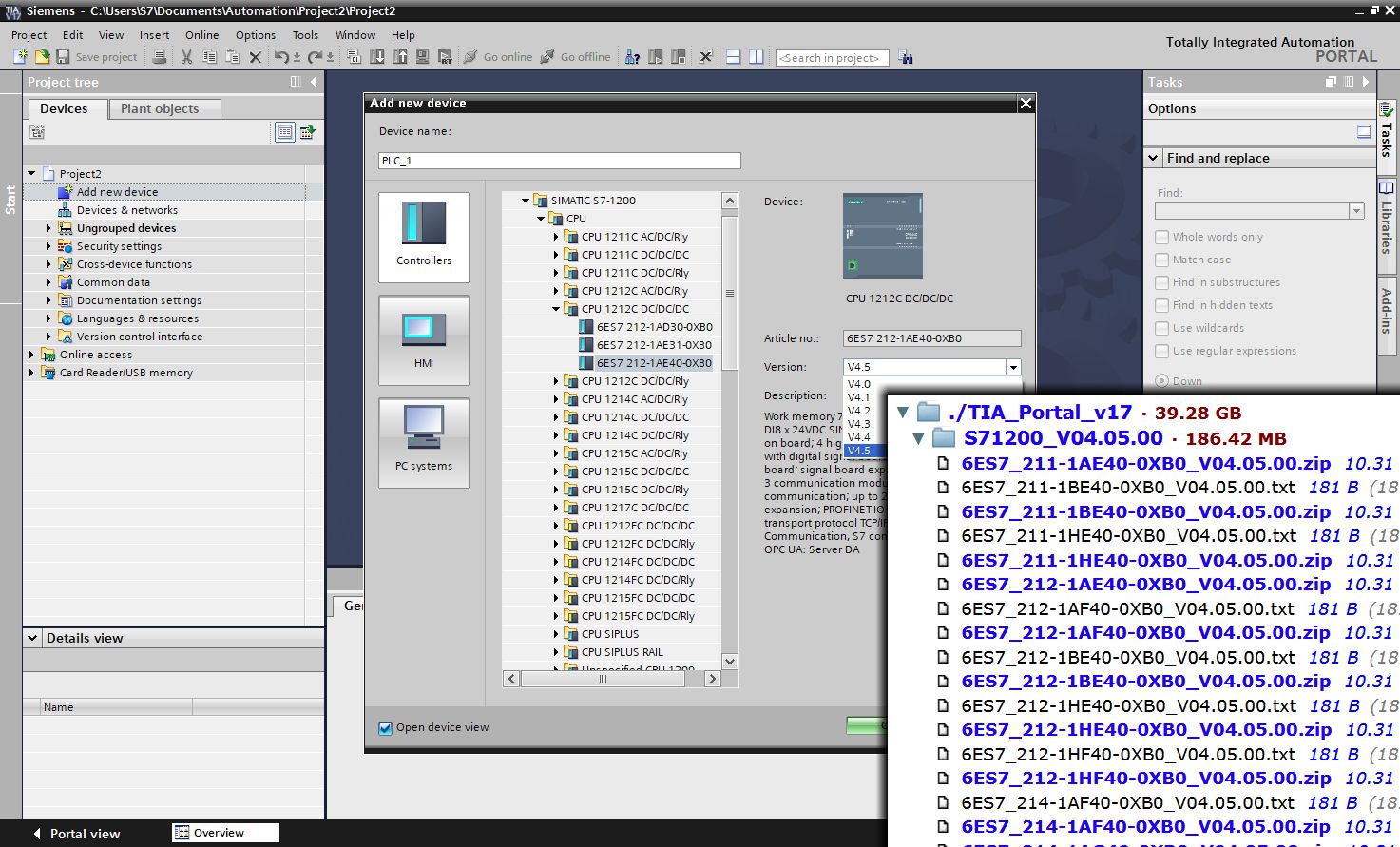 Siemens Simatic TIA Portal v17