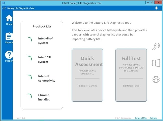 Intel Battery Life Diagnostic Tool 1.2