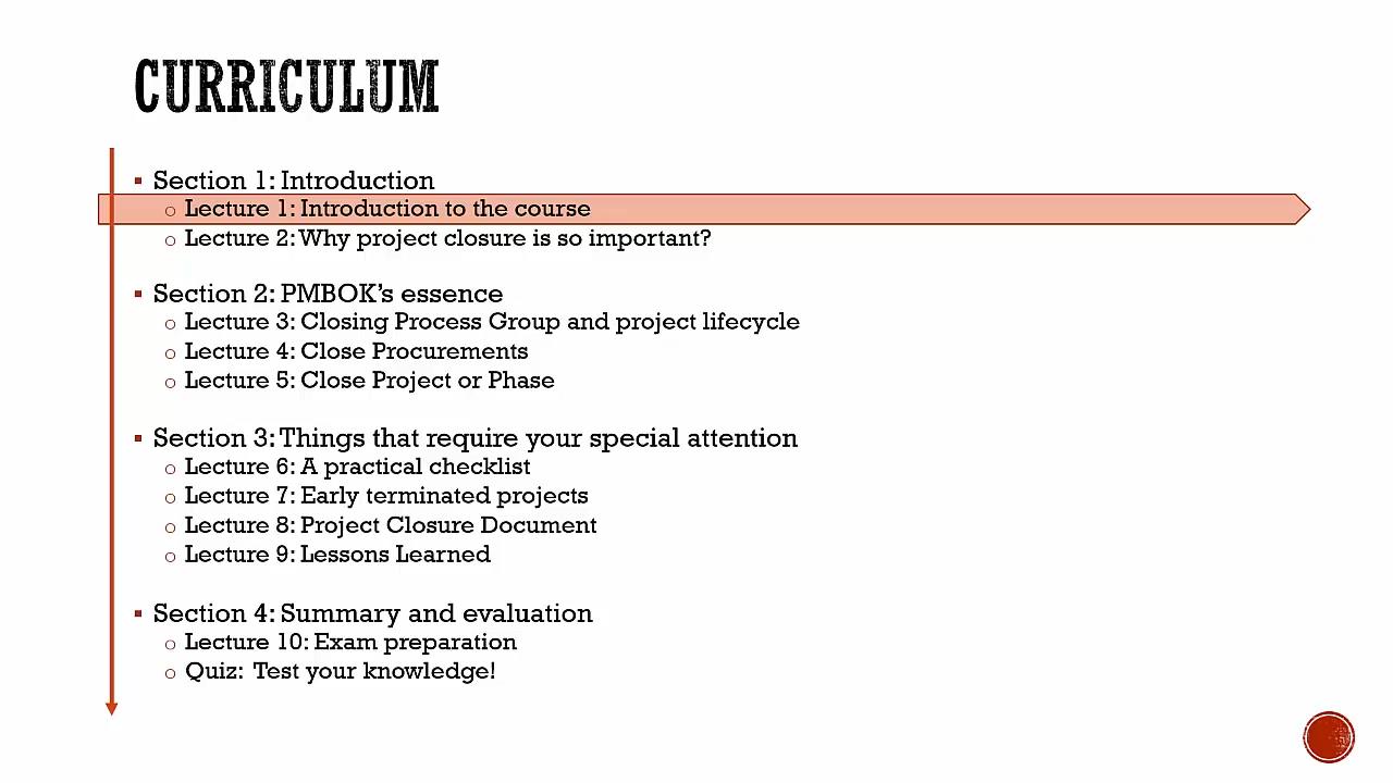 Professional project closure (PMP preparation)