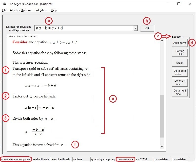 Algebra Coach 4.0