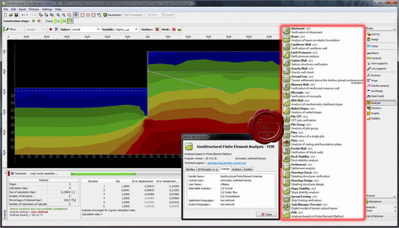 Bentley GeoStructural Analysis