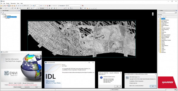 Exelis (ex. ITT) ENVI v5.3.1, IDL v8.5, LiDAR v5.3.1, SARscape v5.2.1 x64