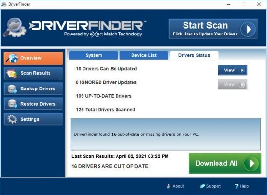 DriverFinder 4.1.0 DriverFinder 4.1.0