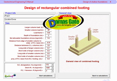 Design of Rectangular Combined Footing