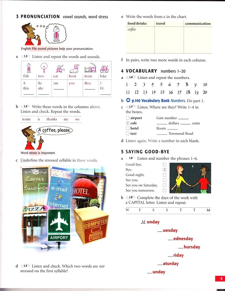 American English File 1 - Student's book, Workbook, Audio CDs