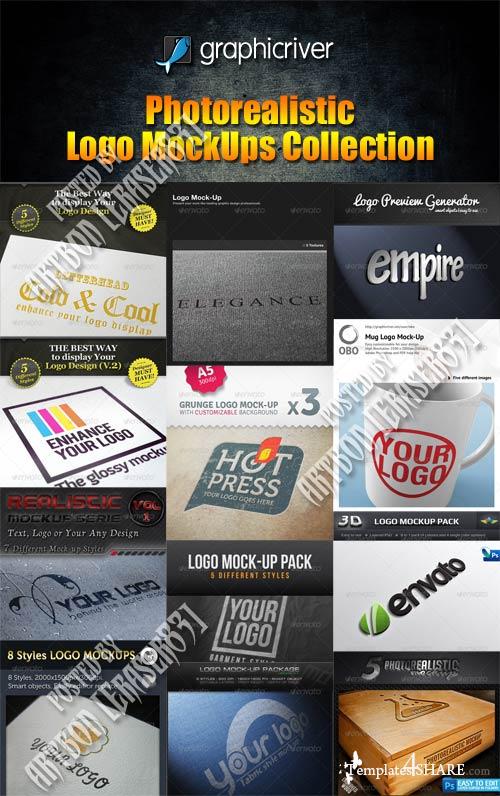 GraphicRiver Photorealistic Logo MockUps Collection