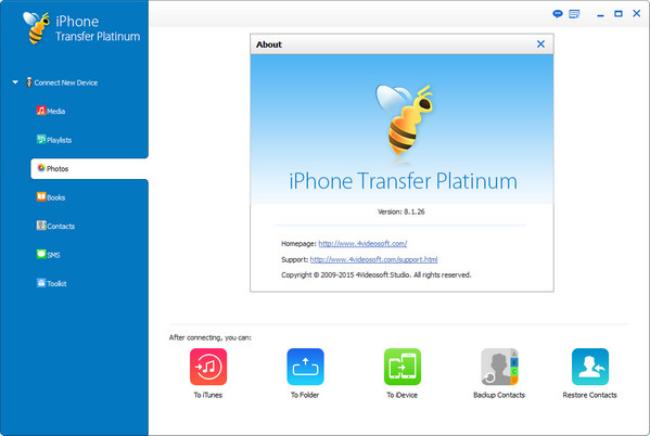 4Videosoft iPhone Transfer Platinum