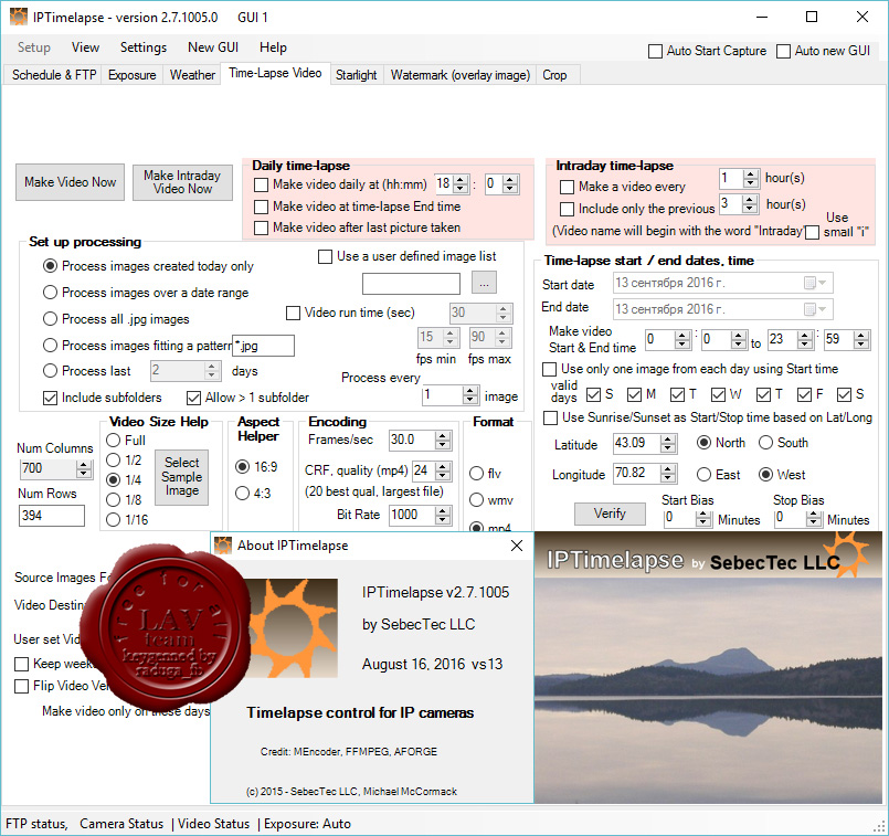 SebecTec IPTimelapse v2.7.1005.0 SebecTec IPTimelapse v2.7.1005.0