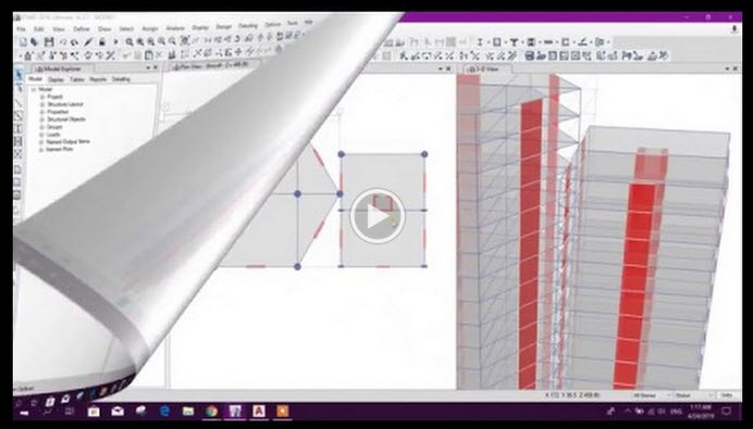 Advanced Modeling with Merging Models in ETABS Tutorial