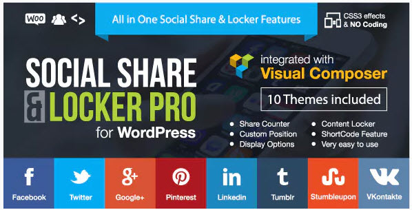 Social Share & Locker Pro v7.5 – WordPress Plugin