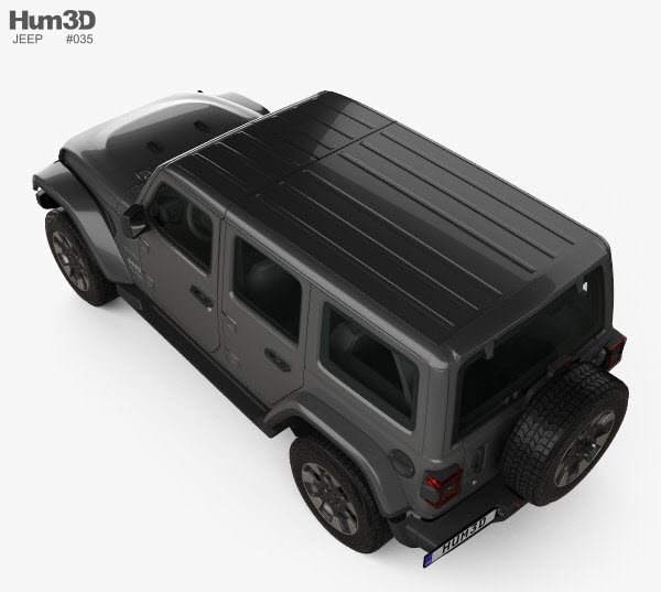 3D models - Hum3D - Jeep Wrangler Unlimited Sahara 2018