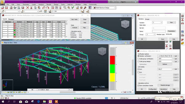 Industrial Shed Design In Robot Structural Analysis Training video