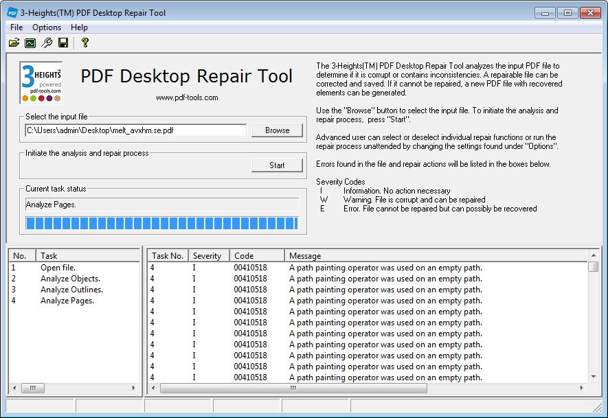 3Heights PDF Desktop Repair Tool 4.12.26.5 x64