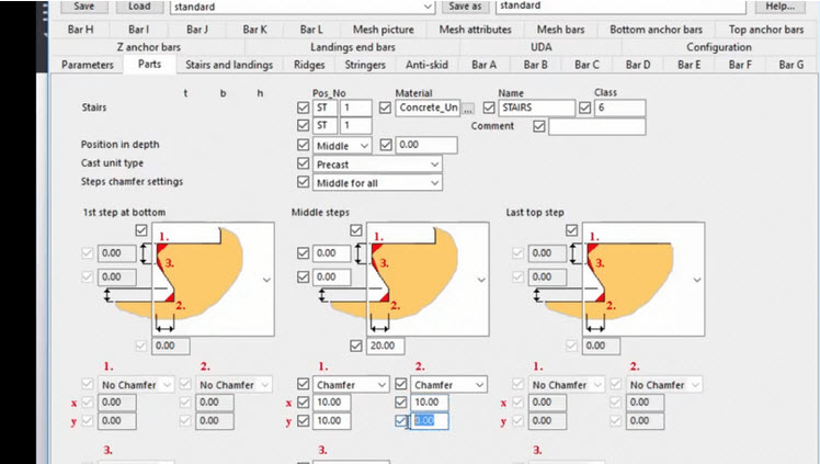 How to create reinforced concrete staircase in tekla structures