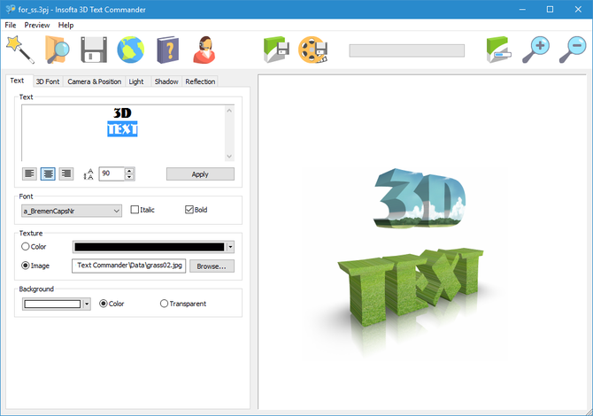 Insofta 3D Text Commander 5.2.0 Multilingual