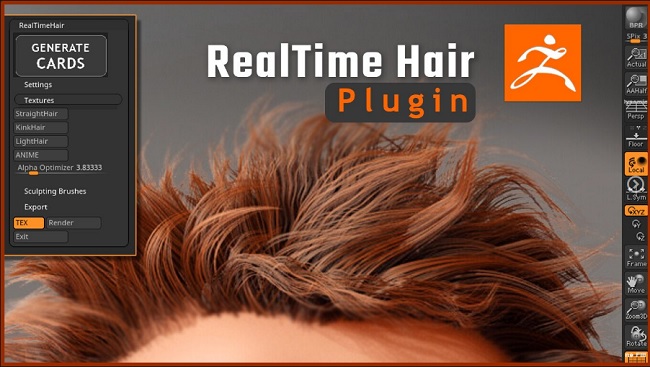 ZBrush – Real-time Hair Plugin