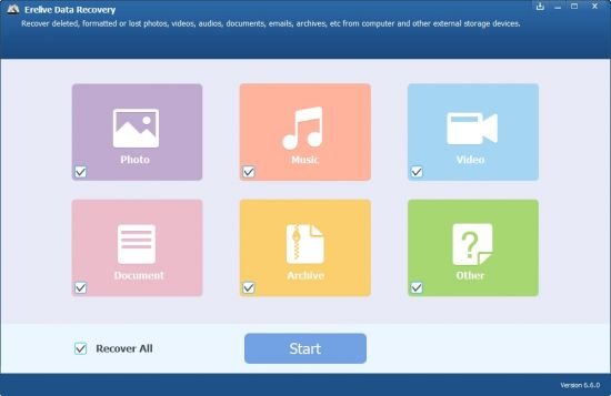 Erelive Data Recovery 6.6.0.0