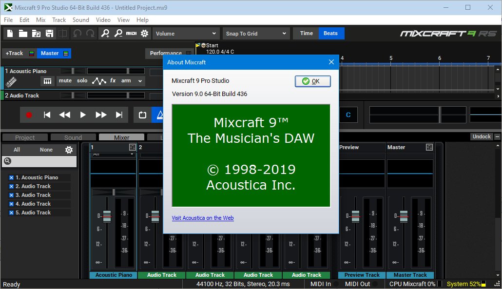 Acoustica Mixcraft Pro Studio 9.0 Build 462 Multilingual