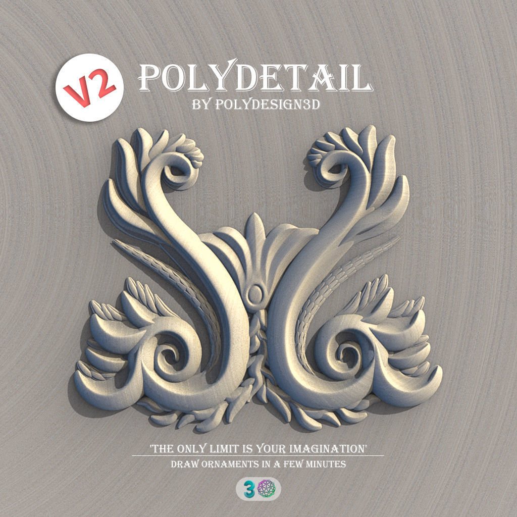 PolyDetail - Ornament Plugin for 3dsMax