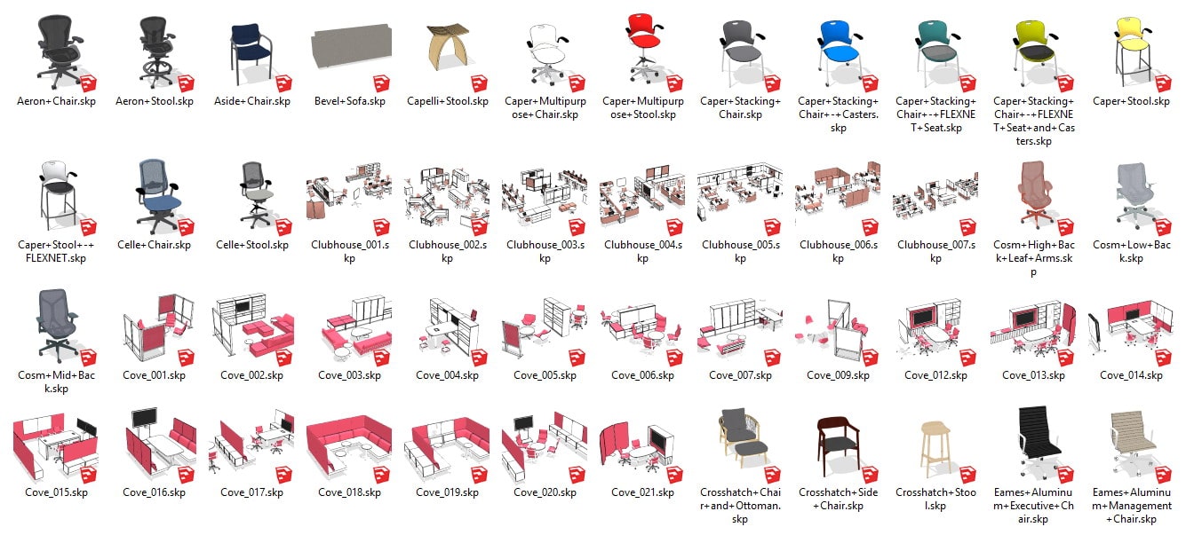 Sketchup furniture collection