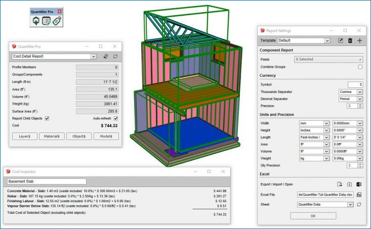 Quantifier Pro 1.0.6 for Sketchup 2019