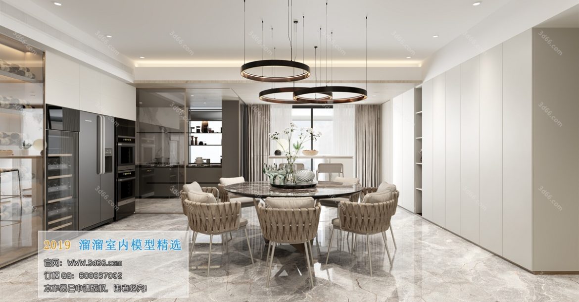 ​Dining Room & Kitchen 3D66 Interior 2019 Style 4  ​