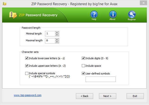 Top Password ZIP Password Recovery 2.30