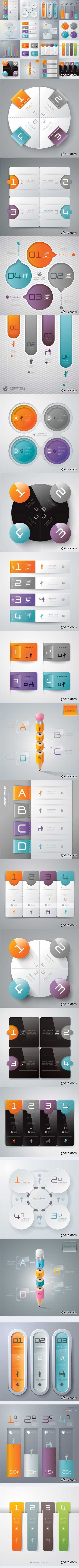 Infographics Collection 24-25 Vector